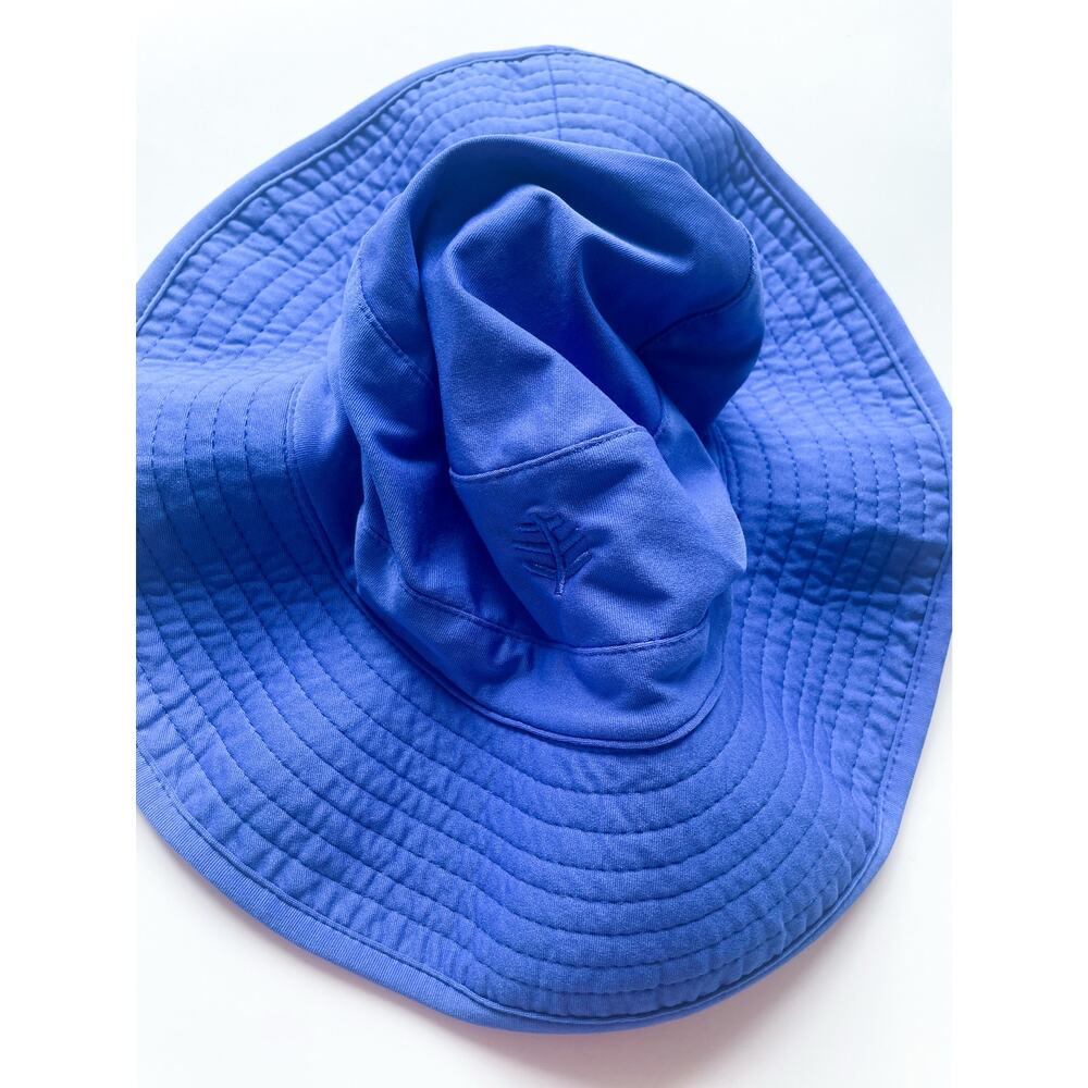 Baby Boy's Coolibar Blue Wide Brimmed Sun Bucket Hat UPF Protection 6-12 Months